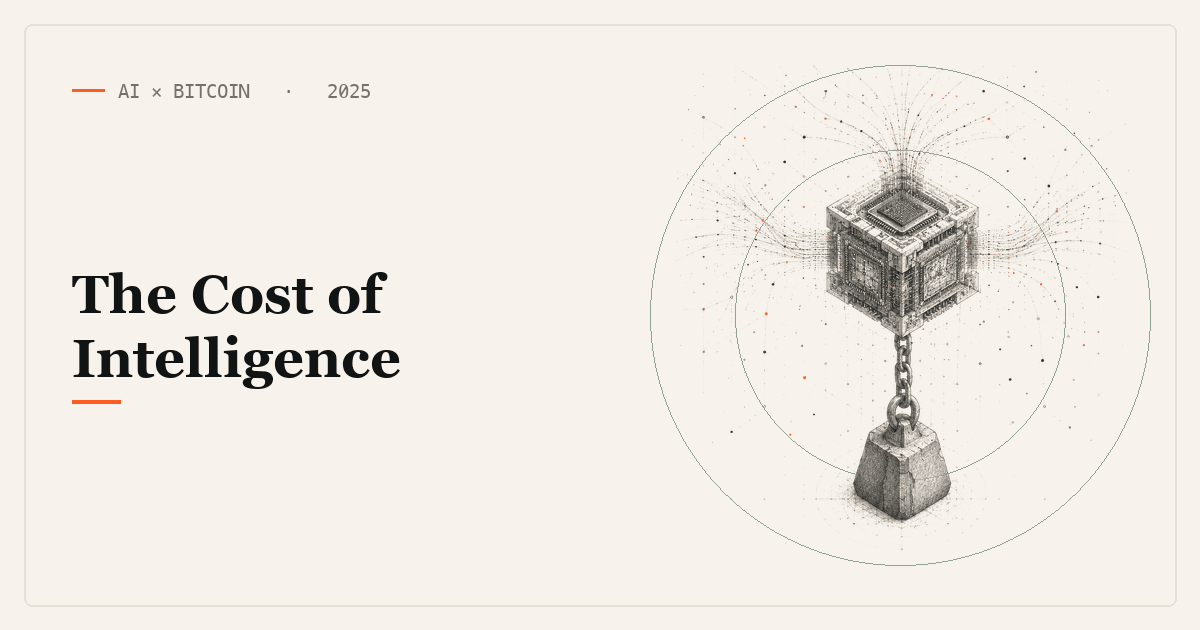 The Cost of Intelligence